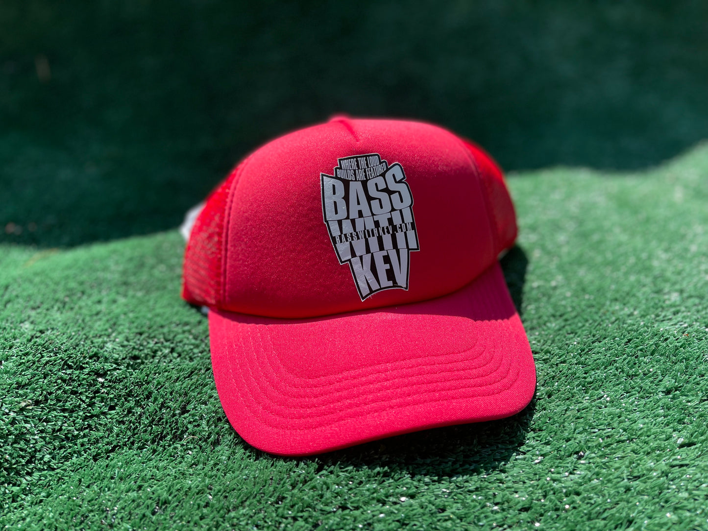 BASSWITHKEV LOGO HAT (RED)