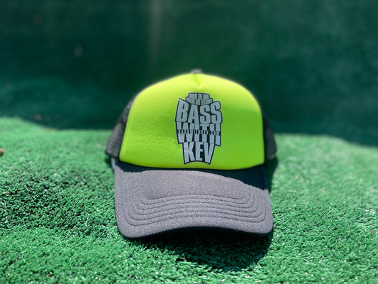 BASSWITHKEV LOGO HAT (BLACK/NEON GREEN)