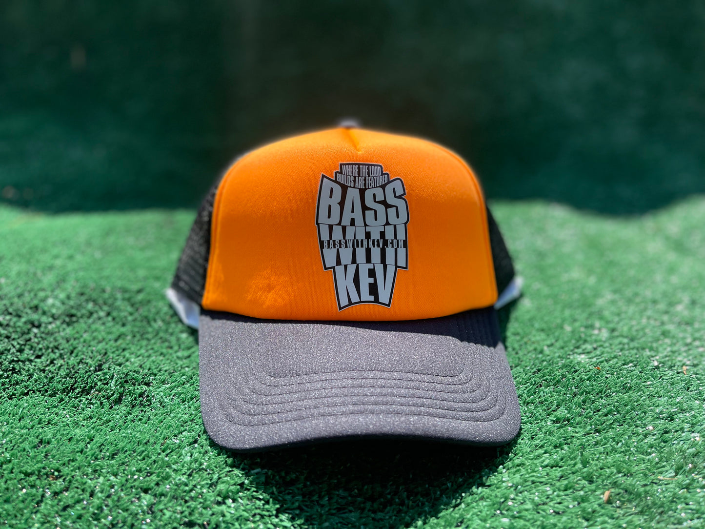 BASSWITHKEV LOGO HAT (BLACK/ORANGE)