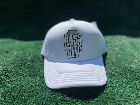 BASSWITHKEV LOGO HAT (WHITE)